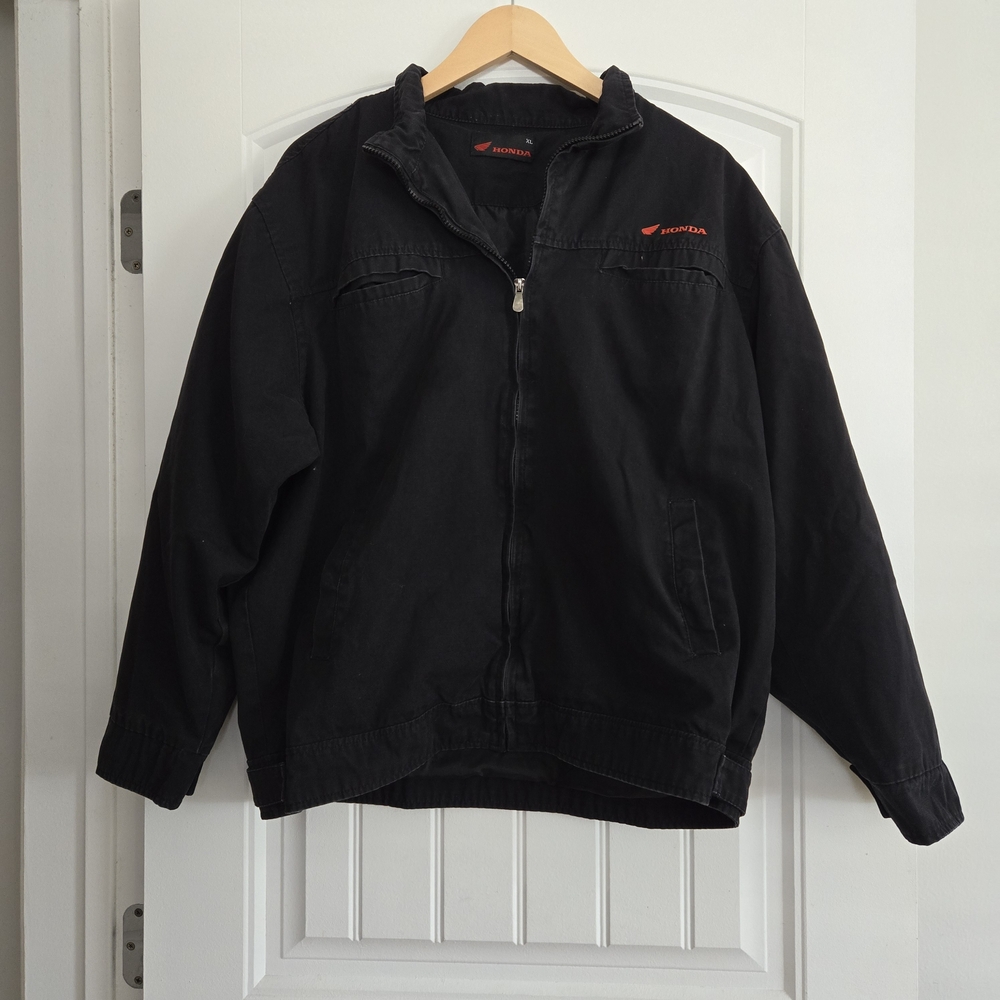 Honda Black Zip-Up Jacket